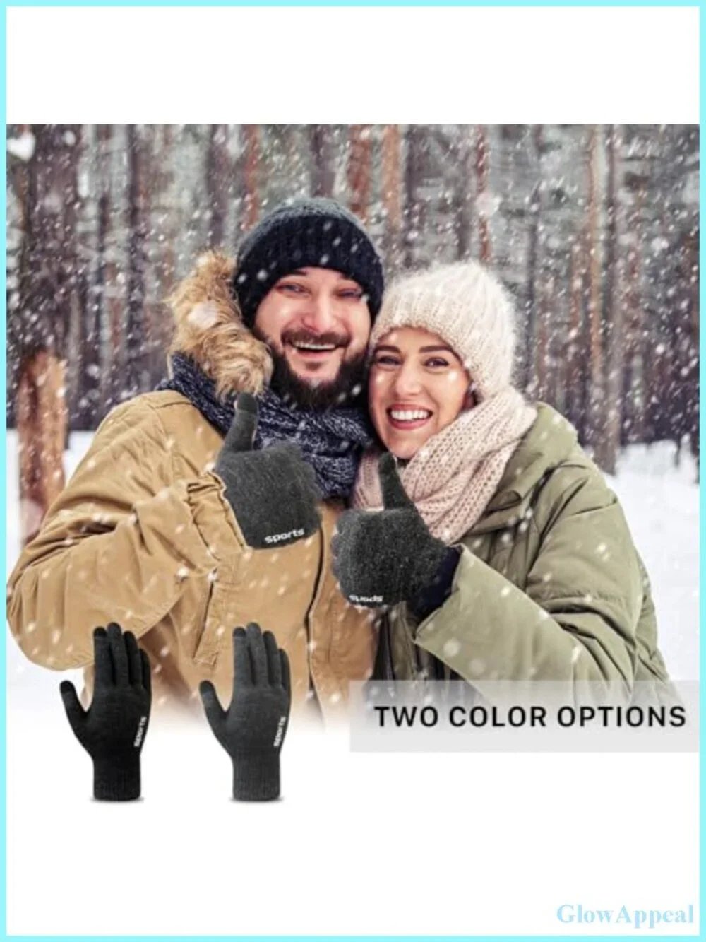 Thermal Fleece Liner Gloves Touchscreen Knit Winter Driving Skiing